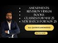 CA Final IDT | Amendments | Revision Videos | Books & Classes | May 25 | New Batch details Nov 25