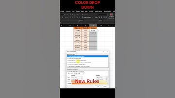 Color Drop Down List in Excel 🎨 | Data Validation Tips |Excel Tricks#excelshorts #excel #exceltricks