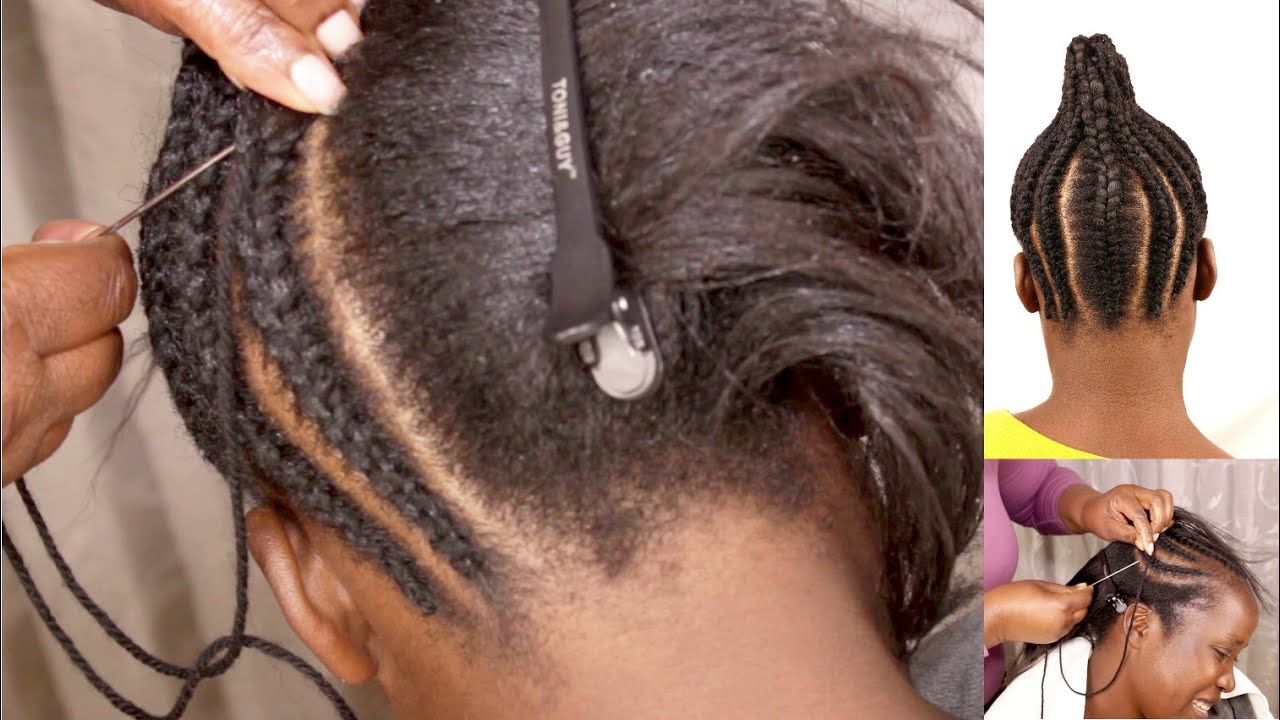 NEEDLE AND THREAD CORNROWS, BEST THREAD TO USE FOR YARN CORNROWS 