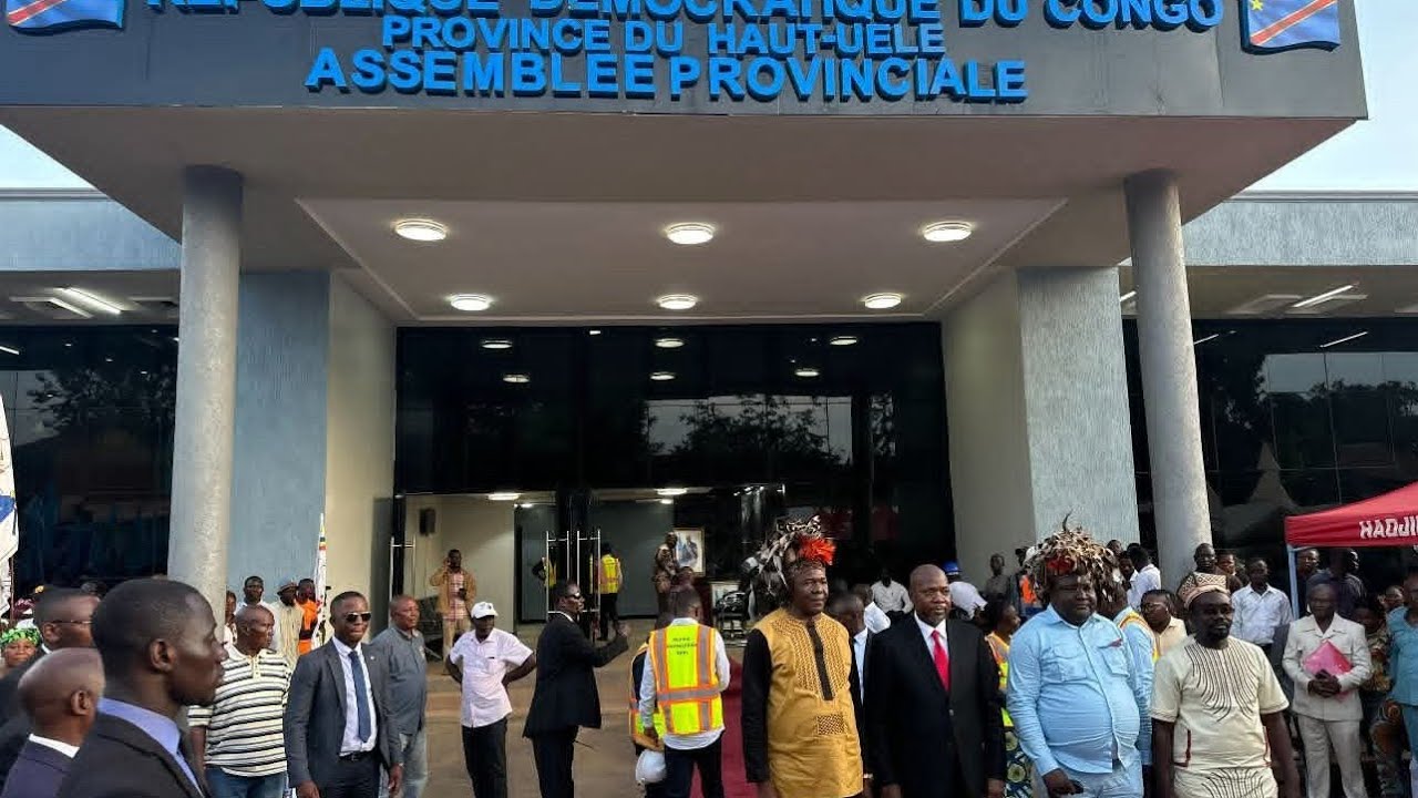 Nouveau bâtiment moderne de l'Assemblée Provinciale du Haut-Uélé sous Fatshi
