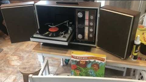 1965 Zenith Z588 - Solid State - portable stereo with a Zenith Micro-Touch record player