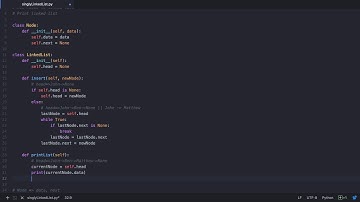 Data Structures: Singly Linked List in Python 3 (Part 2/10)