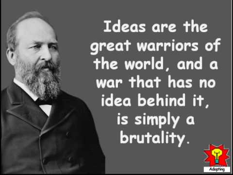 Creative Quotations from James A. Garfield for Nov 19