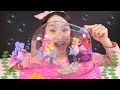 凱利的輕飄飄遊來遊去的海馬公主，泡泡魚缸玩具遊戲 | 凱利和玩具朋友們 CarrieAndToys