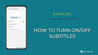 How to Turn On/Off Subtitles - Samsung [Android 11 - One UI 3] screenshot 5