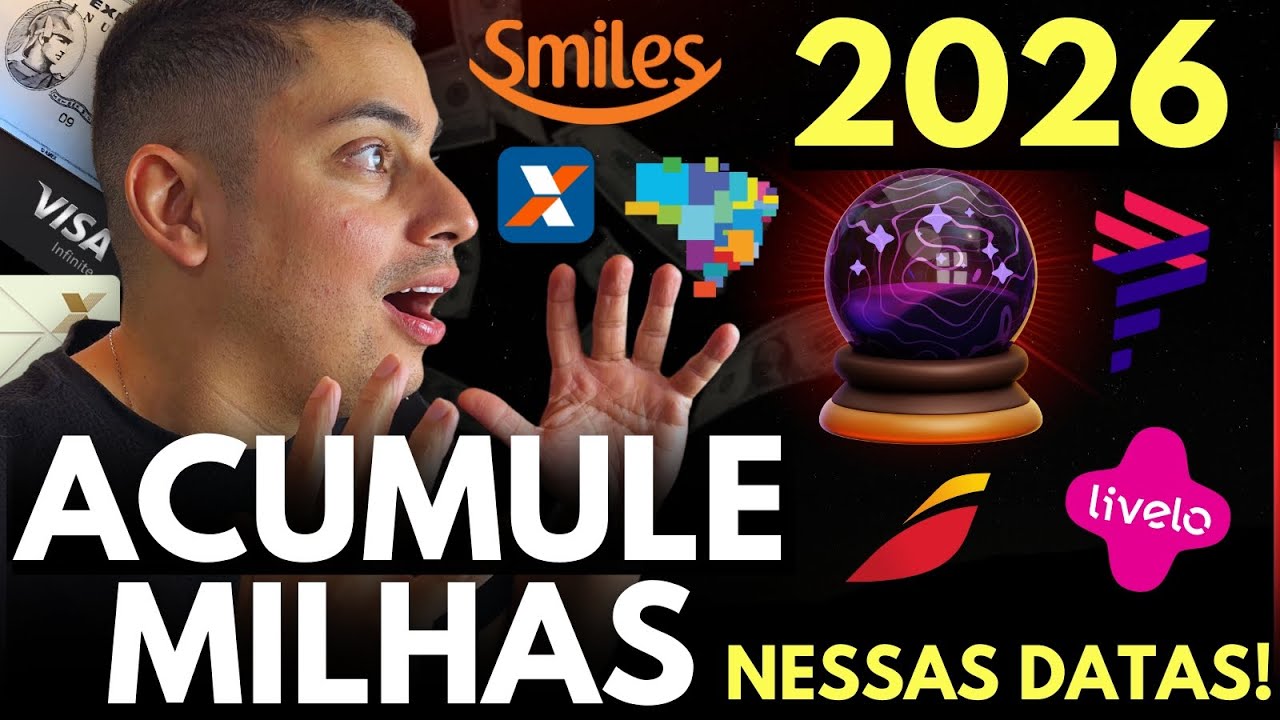 🔥 [2026] AS MELHORES DATAS DO ANO PARA ACUMULAR MILHAS! (Como acumular milhas) | Papo de Milhas