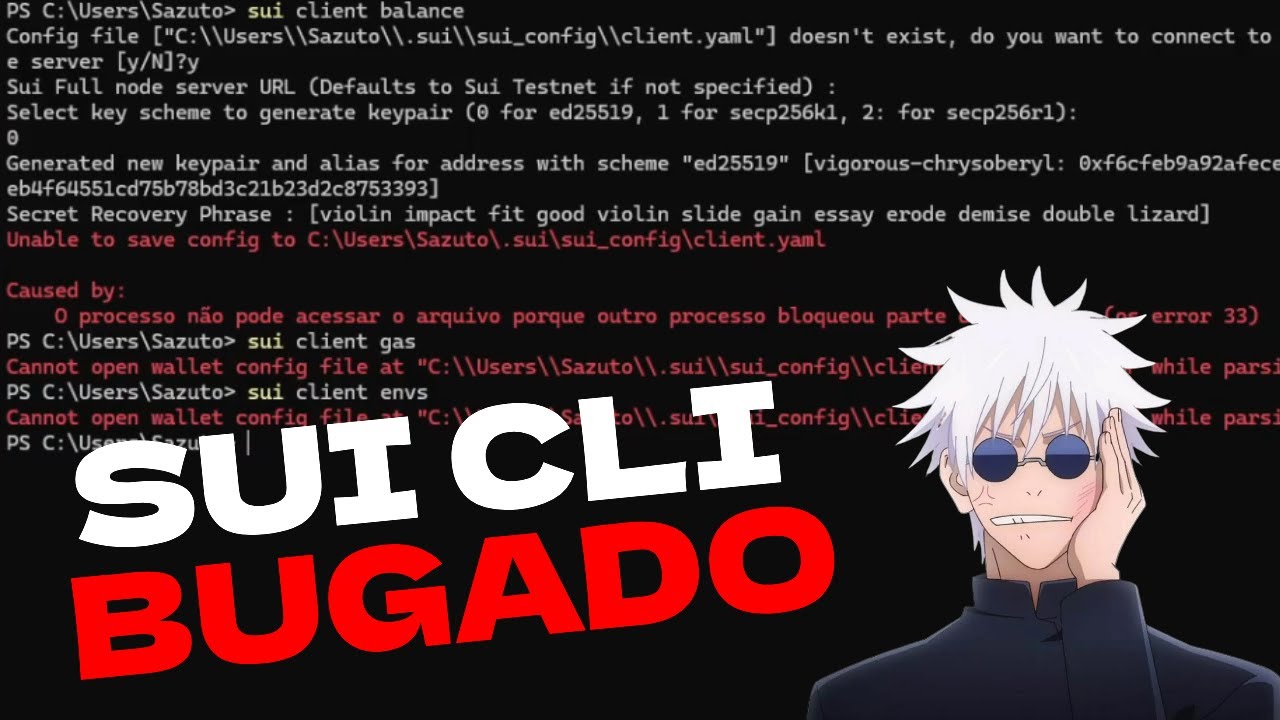 Sui CLI dando problemas? Assista esse vídeo! - YouTube