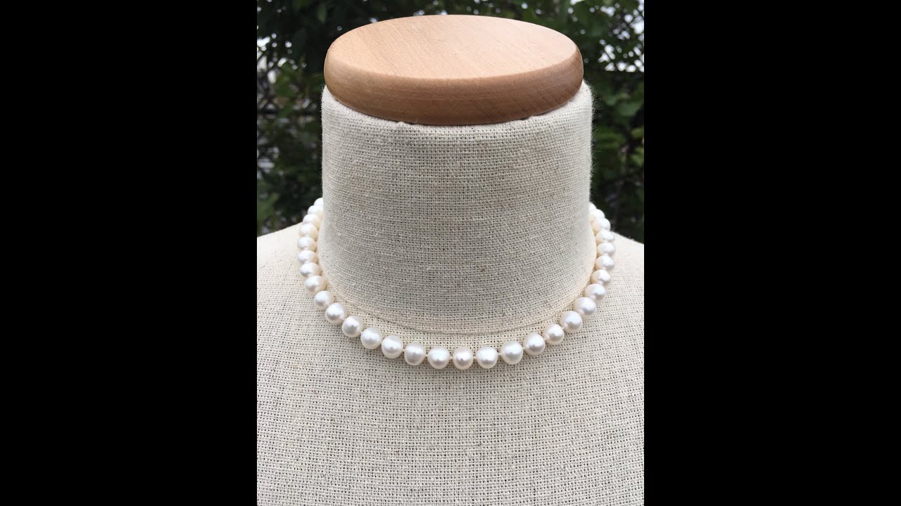 How To Knot And Make A Pearl Necklace - Easy Tutorial