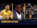 Timberwolves get chippy with Lakers in blowout win | NBA | UNDISPUTED