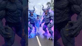 Panda ne banaya monster 👺 #comedyvideo #funnyvideo #shorts
