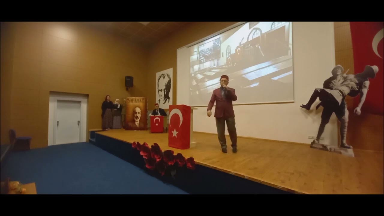 12 MART 1921'DE  HAMDULLAH SUPHİ İSTİKLAL MARŞI'NI MECLİSTE İLK DEFA  OKUYOR