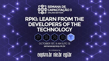 [#SemanaCap 3]  RPKI Tutorial - English Audio