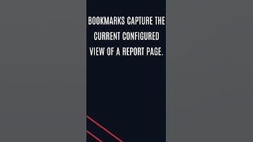 What is the use of bookmarks in Power BI? I #shorts