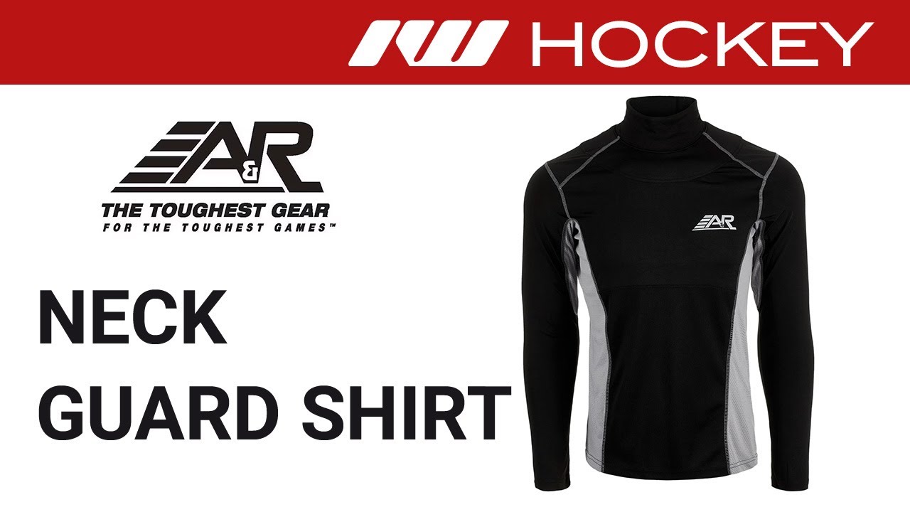 A&R Sports Hockey Neck Guard – Ballistisch Nylon – Voorgevormd Voor Comfort – Verstelbare Riem – Kind, Junior En Senior Maten – Beschermend En Duurzaam