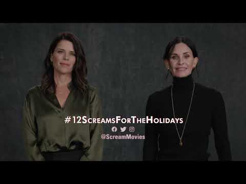 #12ScreamsForTheHolidays - Neve and Courteney Announcement Video - Paramount Pictures