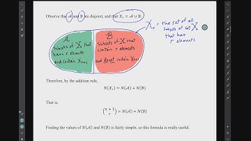 Video for Homework H09.7 Pascal’s Formula and the Binomial Theorem