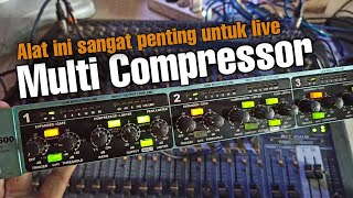 alat ini sangat penting untuk live sound ( Compressor 4 Chanel )