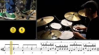 Linear 16th note triplets fill #1