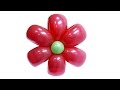 Изготовление цветка ромашки из воздушных шаров - инструкция
