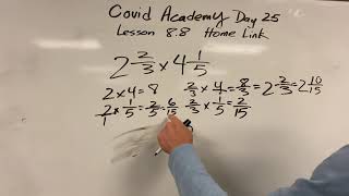 Lesson 8.8 Home Link
