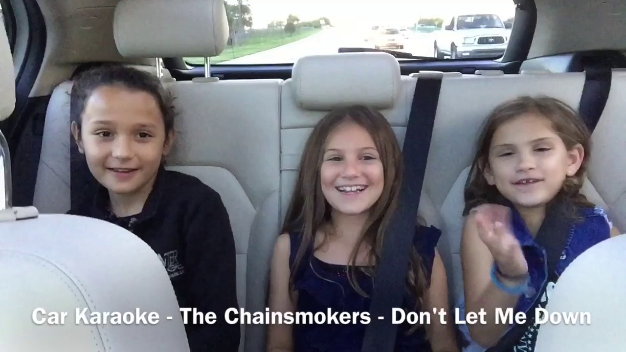 Don't Let Me Down, The Chainsmokers Car Karaoke Music Video YouTube