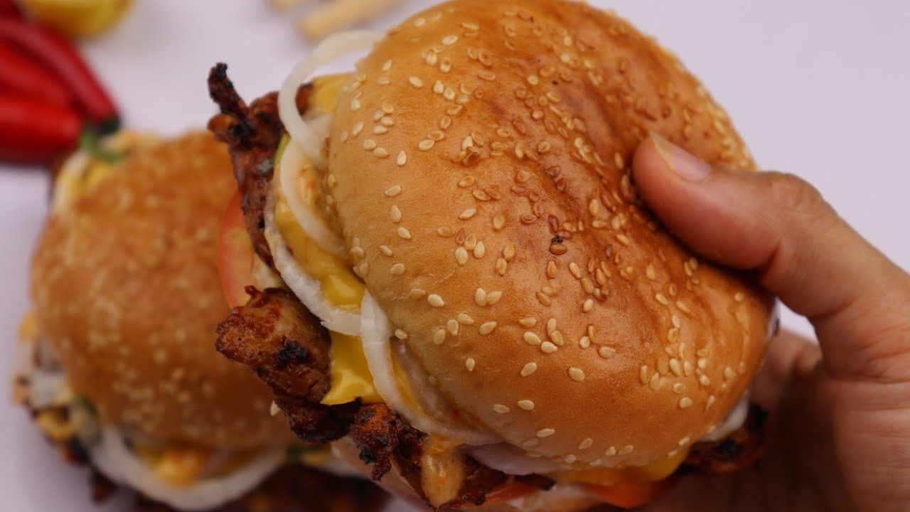 Peri peri Chicken Burger By Recipes Of The World