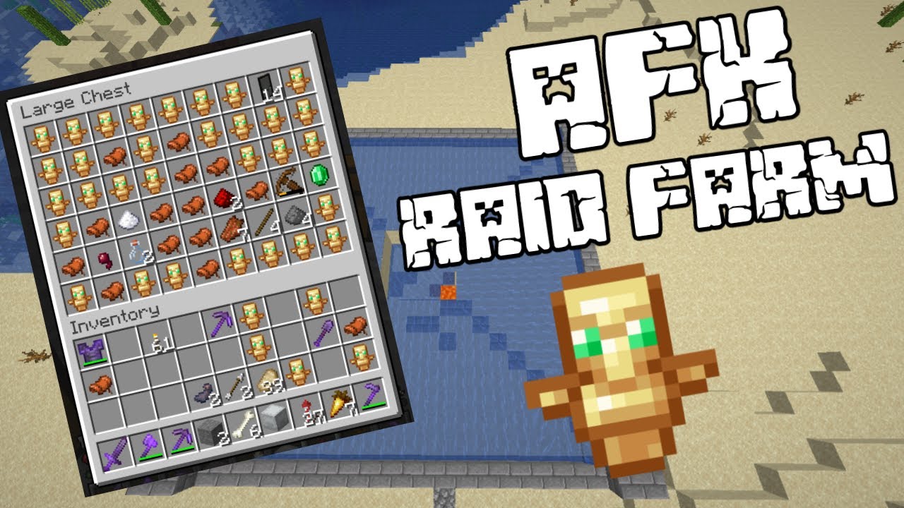 How to make AFK Raid farm in Minecraft in hindi | Xeger - YouTube