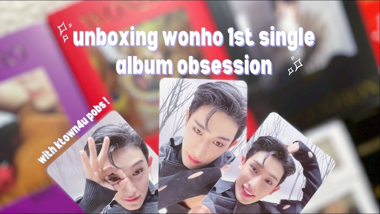 ✰ unboxing wonho 원호 1st single album obsession ✰ with ktown4u pobs!