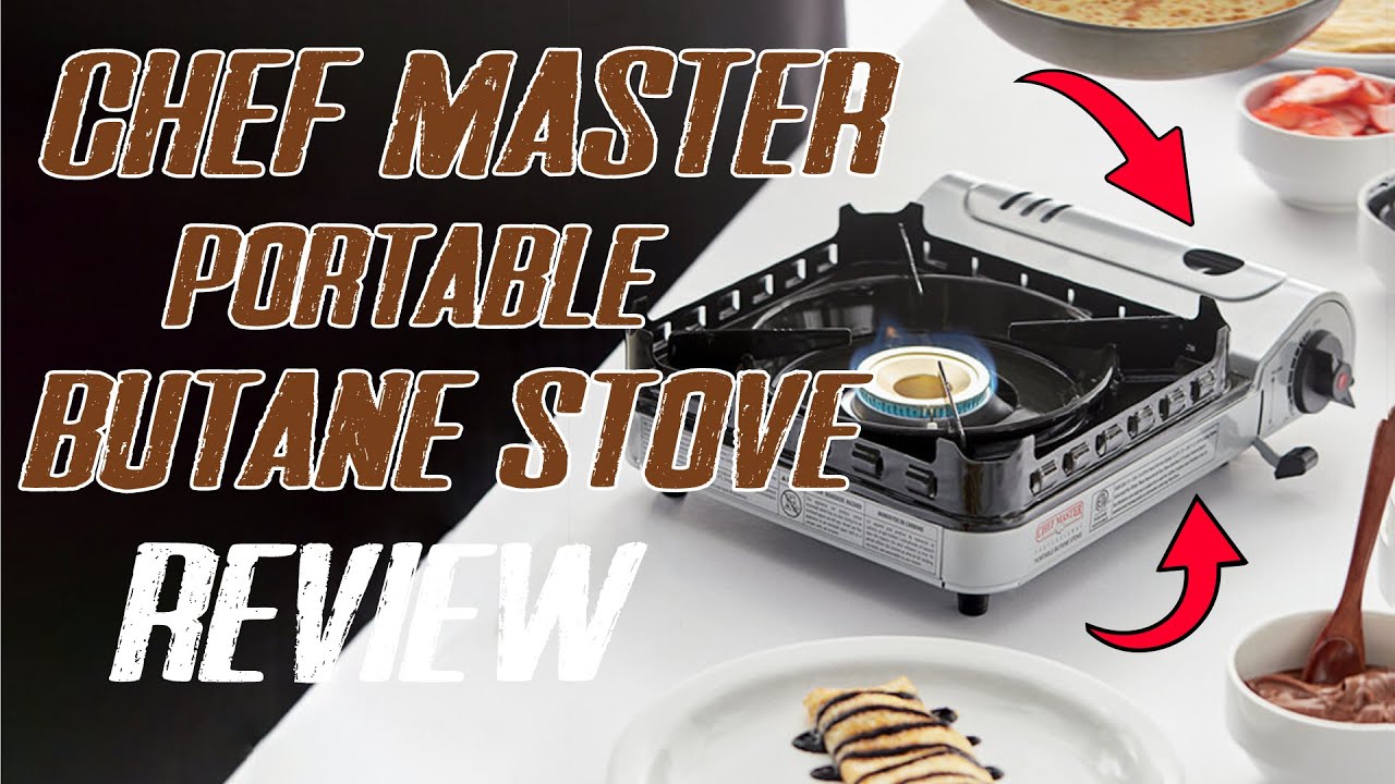 Chef Master (90019) Portable Butane Stove, 15,000 BTU