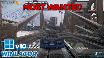Winlator v10 - Gameplay Need For Speed Most Wanted (Windows) On Android | POCO F3