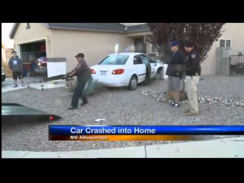 Two teens arrested after crashing into home