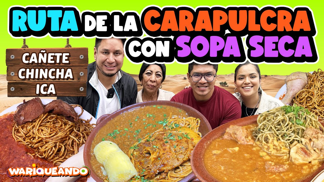 🤩LA MEJOR CARAPULCRA DEL PERÚ | CAÑETE, CHINCHA, ICA ¿CUÁL SERÁ LA MEJOR? 🤤SOPA SECA