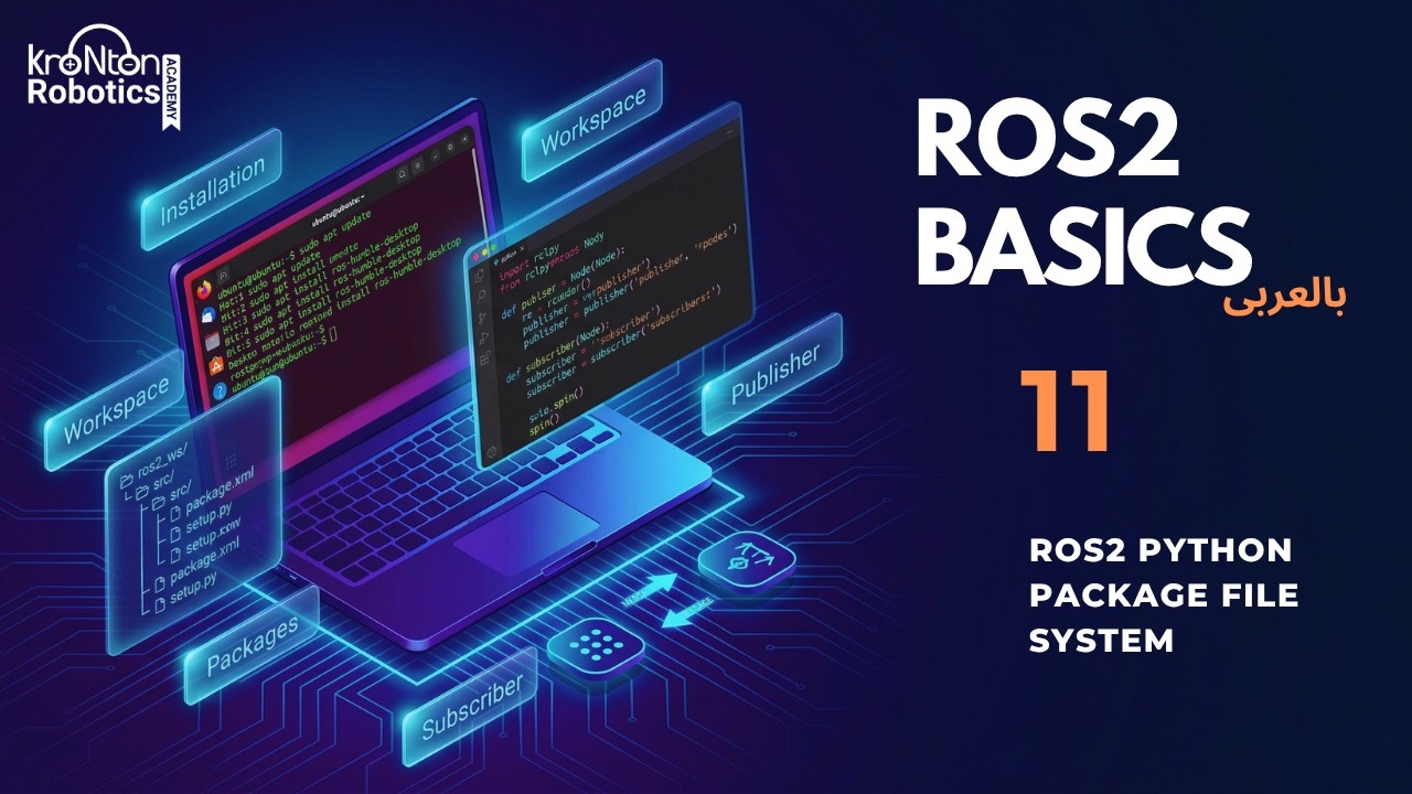 11| ROS2 Python Package File System (ament python) [ROS2 بالعربى] - YouTube