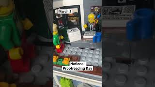 March 8, National Proofreading Day, 🖊 LEGO Calendar #lego #shorts