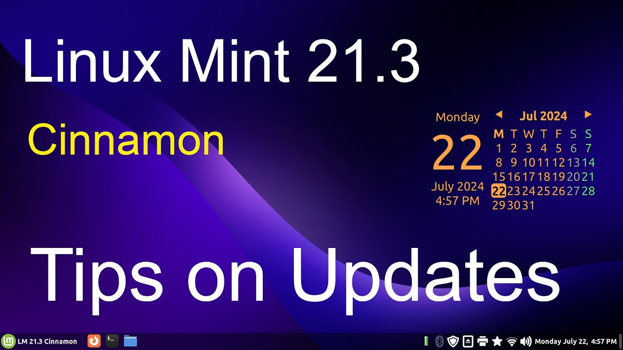 Linux Mint 21.3 - Cinnamon - Tips on Updates. - YouTube