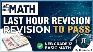 50 + fix | Get Upto 70 marks in Basic Math | Grade 12 | #urteacher2