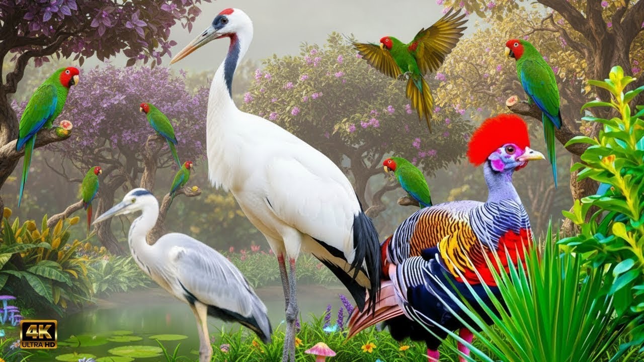 🐦TOP 10 Urban Bird's 4K The Quiet World of Birds | Soothing Nature Landscape Experience🌿