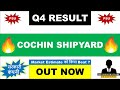 Cochin Shipyard Q4 Results 2026 | Cochin Shipyard Results Today | Cochin Shipyard Share Latest News 