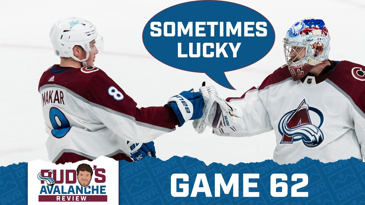 Avalanche Review Game 62 The Avs Don't Need Luck, But It Doesn't Hurt