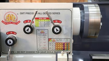 10 Feet Heavy Duty All Geared Lathe Machine available at GMT Rajkot - India
