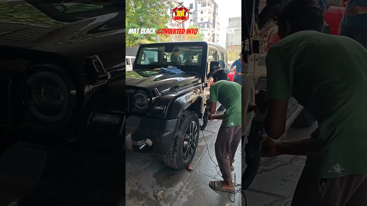 Mahendra Thar Roxx Converted Alloys Painting Glossy Paint|Thar Roxx 