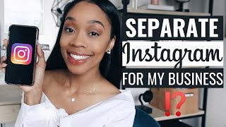 Should You Make A SEPARATE Instagram Page for Your Business?! (Or Just Use Your Personal Page)
