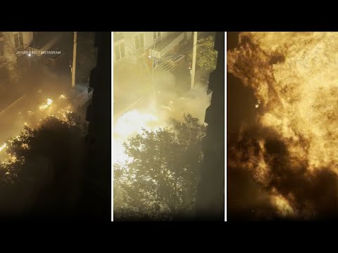 7 firefighters hurt after fire spreads to parked cars, leads to massive explosion in the Bronx