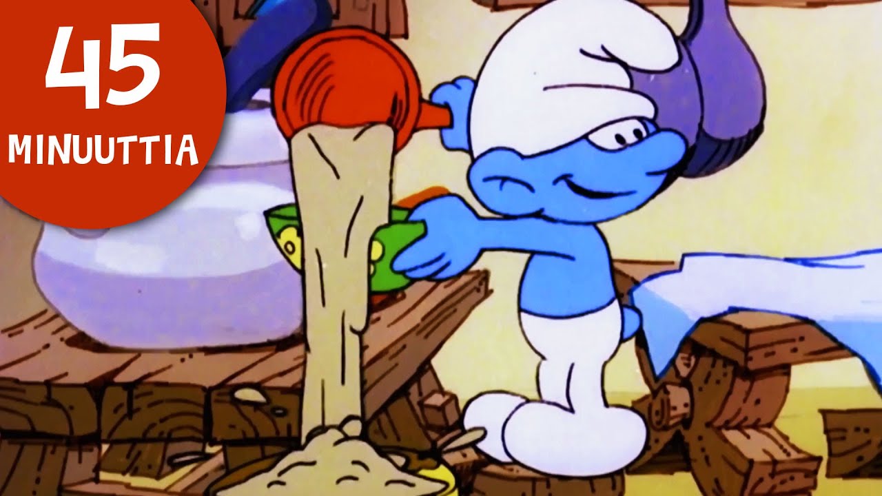 Tohelo Smurffin hauskimmat hetket! • 45 minuuttia Smurffeja