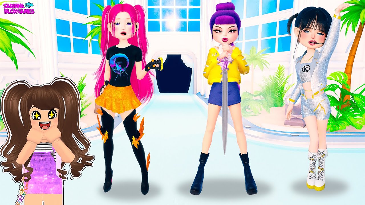 RUMI, MIRA E ZOEY DE GUERREIRAS DO KPOP no Dress To Impress 💖HUNTRIX