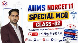 AIIMS NORCET 11 Special MCQ Class 02 | Most Important Nursing Questions 2026 | RJ Career Point