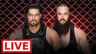 Steel Cage Match Roman Reigns Vs Braun Strowman  Wwe Raw 15 October 2017