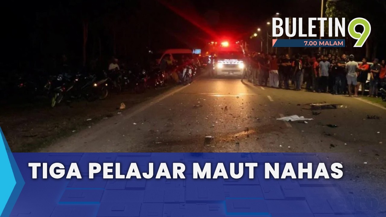Tiga Pelajar Maut, Seorang Parah Motosikal Bertembung (B9)