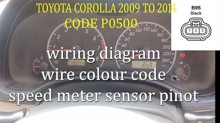 2009 toyota corolla speed sensor location