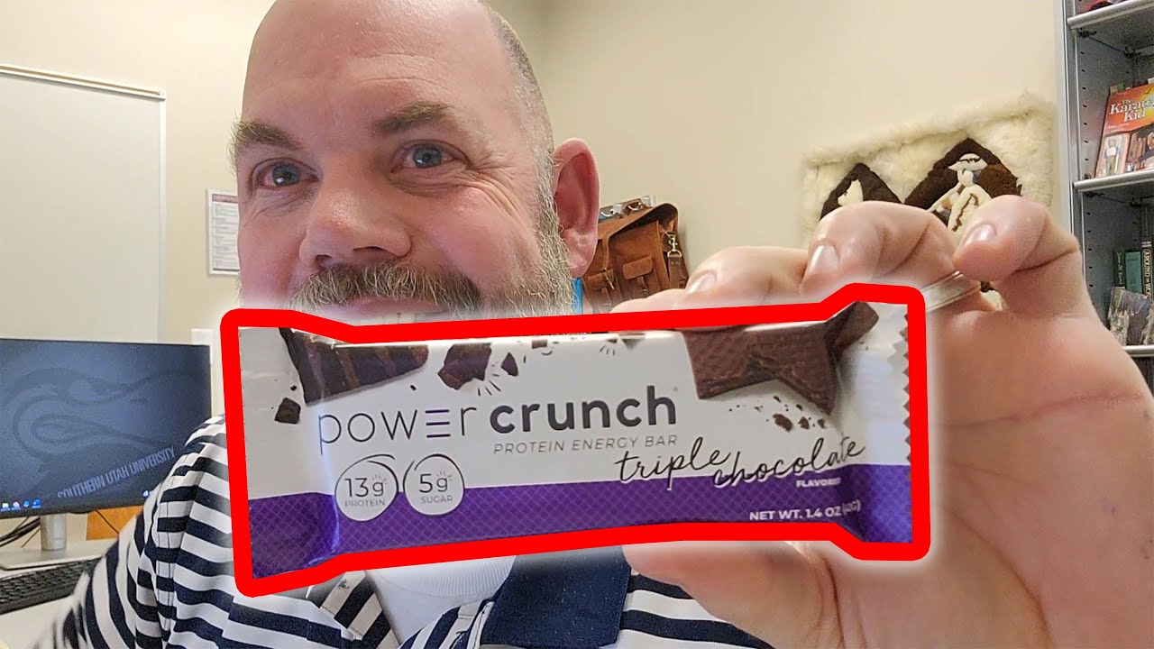 Quick review for the Power Crunch triple chocolate wafer protein bar